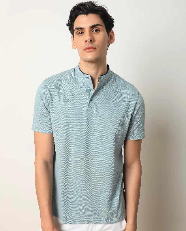 – Shop now and save big.  Rare Rabbit Men's Barrie Dark Grey Cotton Fabric Mandarin Collar Half Sleeves Polo T-Shirt