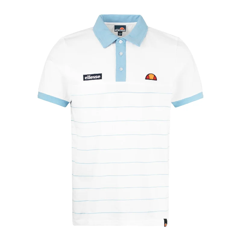 Shop our exclusive men’s fashion deals – limited time only!  Ellesse Tor Polo Shirt White/Sky