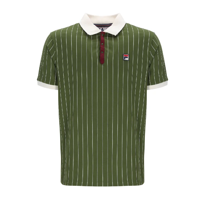 Don’t wait – Shop now for limited-time discounts on trendy clothing.  Fila Vintage BB1 Striped Polo Shirt Green