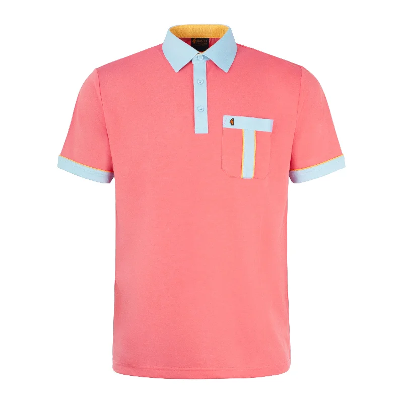 Limited-time sale: Save on all your favorite clothing items.  Gabicci Classic Pocket Polo Shirt Coral