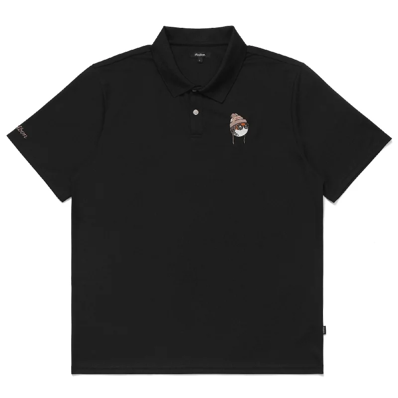 Shop the latest fashion trends with huge savings on all clothing.  Glacier Buckets Performance Pique Polo Black - AW24