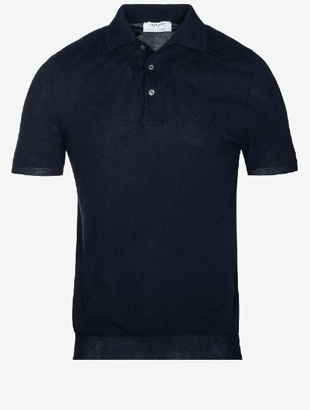 Flash sale on trendy clothing – Limited time offers available online.  Weave Short Sleeve 3 button Polo Navy