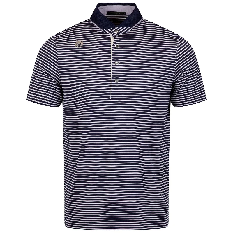 Don’t miss out – Limited-time   Hancock Stripe Polo Maltese/Dewberry/Arctic - AW24