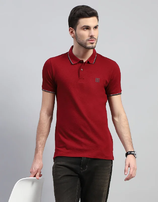 Flash discounts on men’s clothing – Don’t miss out! Men Maroon Solid Polo Collar Half Sleeve T-Shirt Flash discounts on men’s clothing – Don’t miss out! Men Maroon Solid Polo Collar Half Sleeve T-Shirt