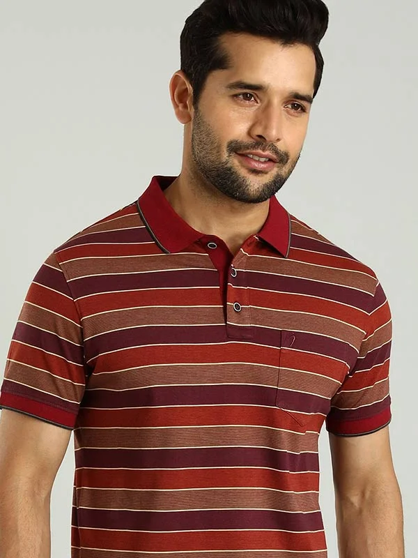 Shop now for fresh styles at discounted prices.  Men Striped Polo T-Shirt