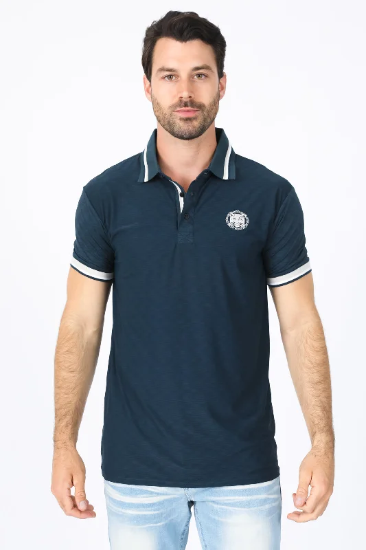 Shop stylish  fashion – Get huge savings on men’s clothing.  Mens Modern Fit Stretch Cotton Navy Polo