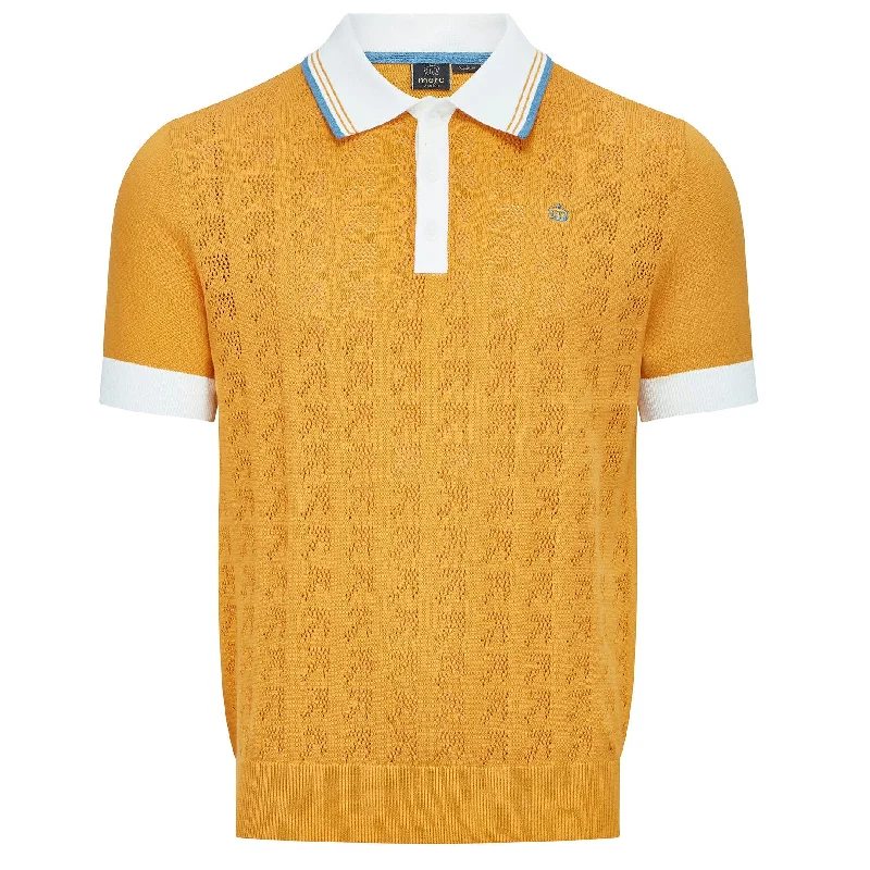 Shop the look you love at prices you’ll love even more!  Merc London Newton Knit Polo Shirt Mustard