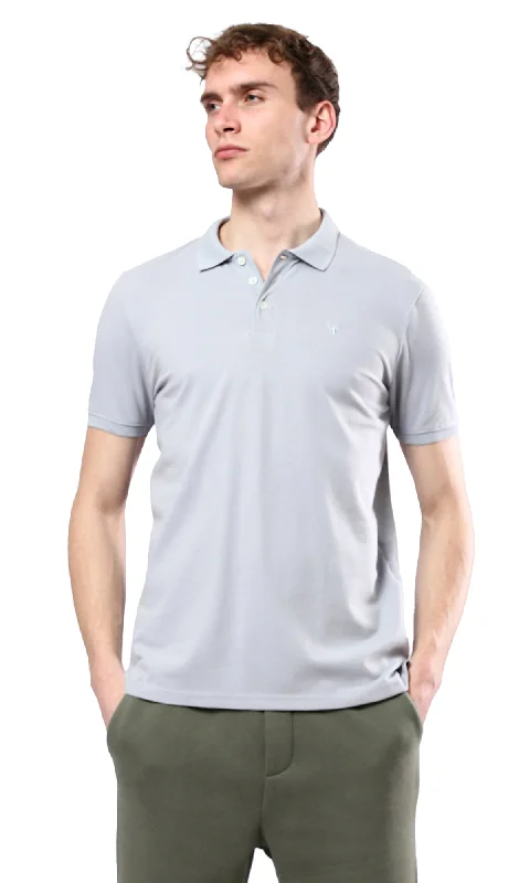 Huge deals on men’s clothing – Limited-time only! O178889 Light Grey Solid Polo Shirt With Classic Collar Huge deals on men’s clothing – Limited-time only! O178889 Light Grey Solid Polo Shirt With Classic Collar
