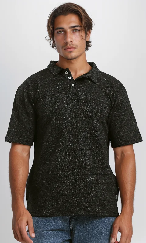 Shop the best fashion at prices you can’t beat. O188291 Short Sleeves Heather Black Polo Shirt Shop the best fashion at prices you can’t beat. O188291 Short Sleeves Heather Black Polo Shirt