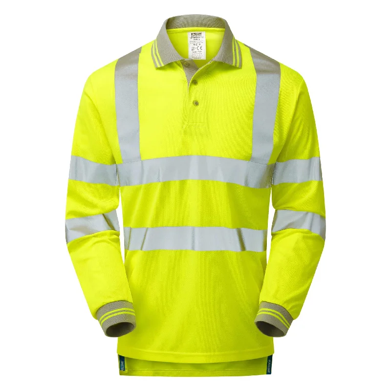 Upgrade your wardrobe with stylish clothing at discounted prices.  PULSAR P458 Hi Vis Long Sleeve Polo Shirt