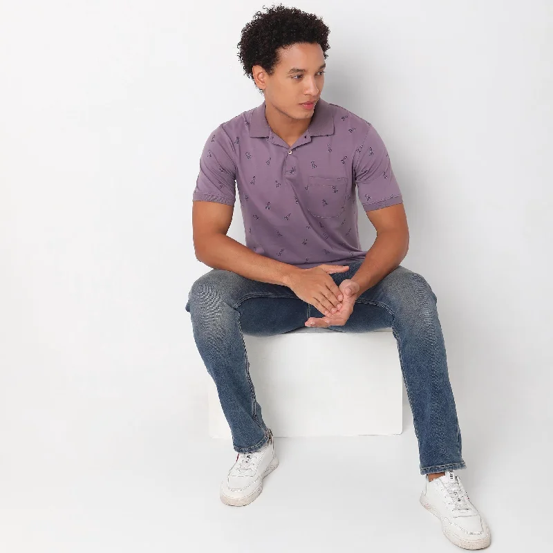 Buy now, pay later – exclusive savings on men’s clothing.  Regular Fit Printed Polo T-Shirt