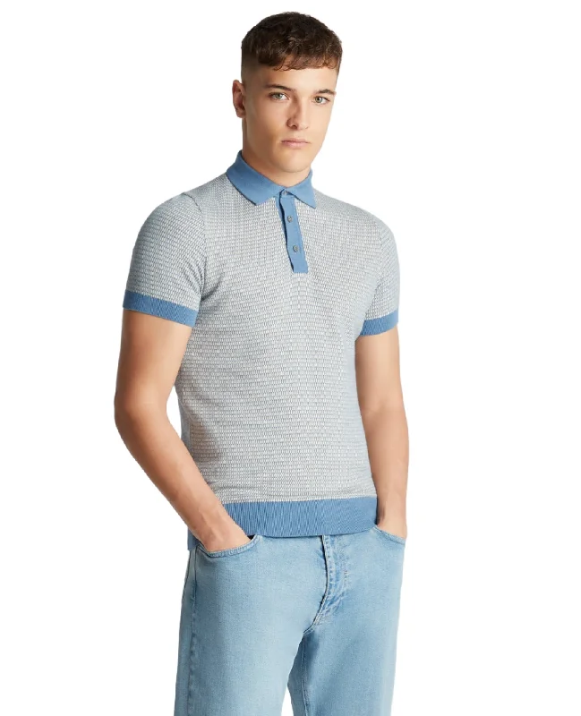 Shop the essentials – men’s wardrobe must-haves on sale.  ID24415-Remus Sky Jaquard Polo Shirt