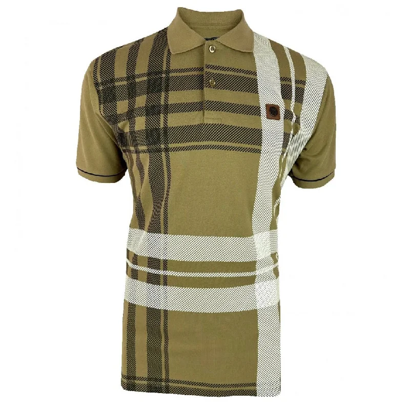 Get ready for the season with exclusive savings on trendy clothes.  Trojan Oversize Check Polo Shirt Beige