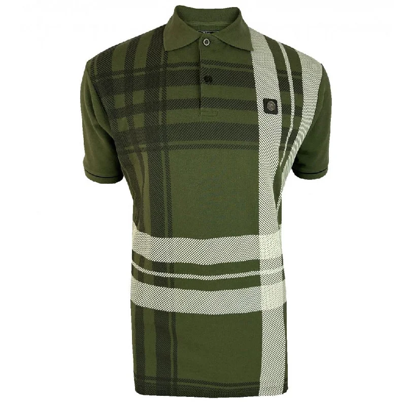 Massive discounts on all clothing items – Shop now for the best prices.  Trojan Oversize Check Polo Shirt Khaki