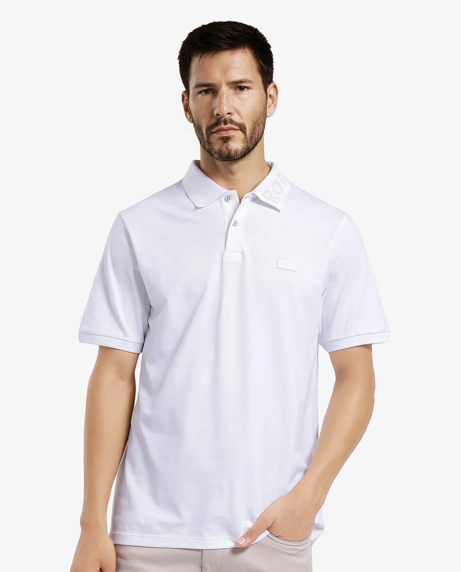 Special offers on the latest clothing collections – Don’t miss out!  Rare Rabbit Men Vinc White Short Sleeve Collared Neck Button Closure Plain Polo