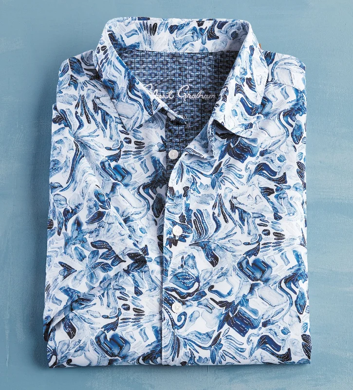 Limited-time promo – up to 70% off on men's essentials.  Robert Graham Occasio Fauna Short Sleeve Shirt