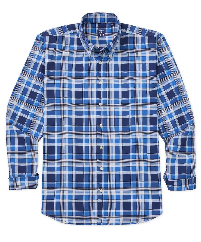 Shop men’s fashion for less – prices slashed on select items.  Westport No-Tuck Long Sleeve Plaid Performance Stretch Sport Shirt