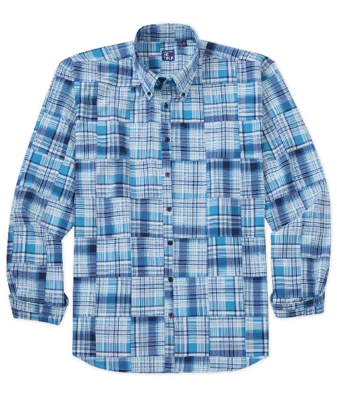 Save on top-selling fashion styles – Big discounts on men’s clothing.  Westport No-Tuck Long Sleeve Patchwork Motif Performance Stretch Sport Shirt