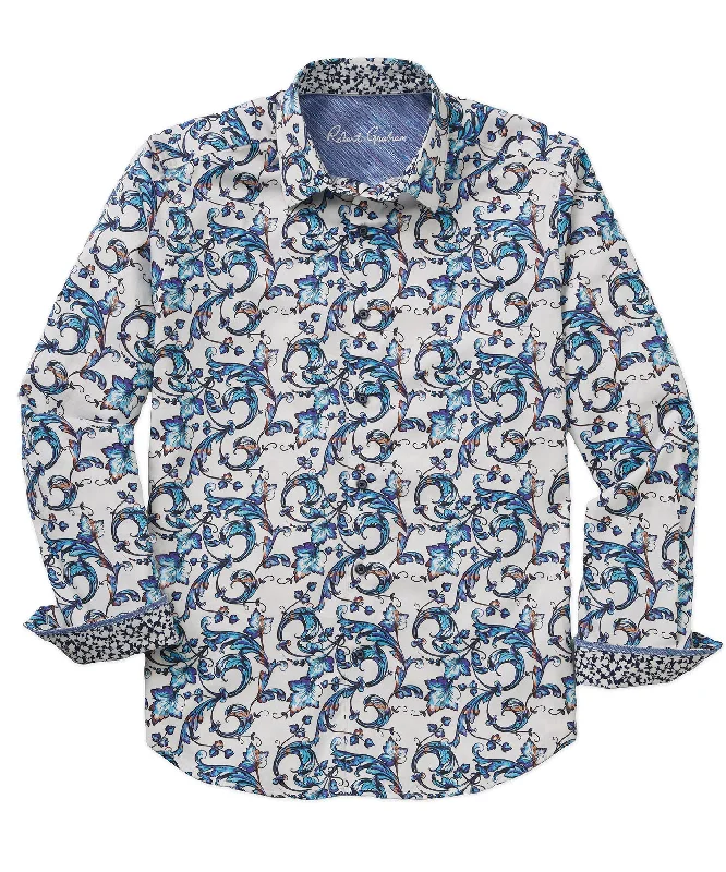 Save up to 60% on new arrivals in clothing – Shop now!  Robert Graham Long Sleeve 'Acosta' Print Sport Shirt