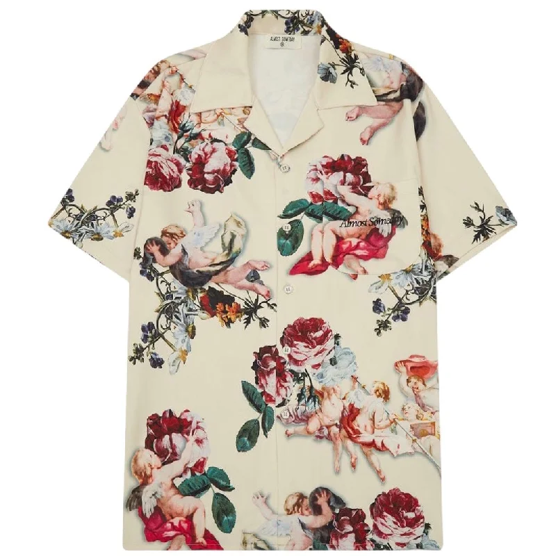 Shop trendy clothing at amazing prices – exclusive deals!  Almost Someday Angels Button Up Shirt (Cream) C10-4