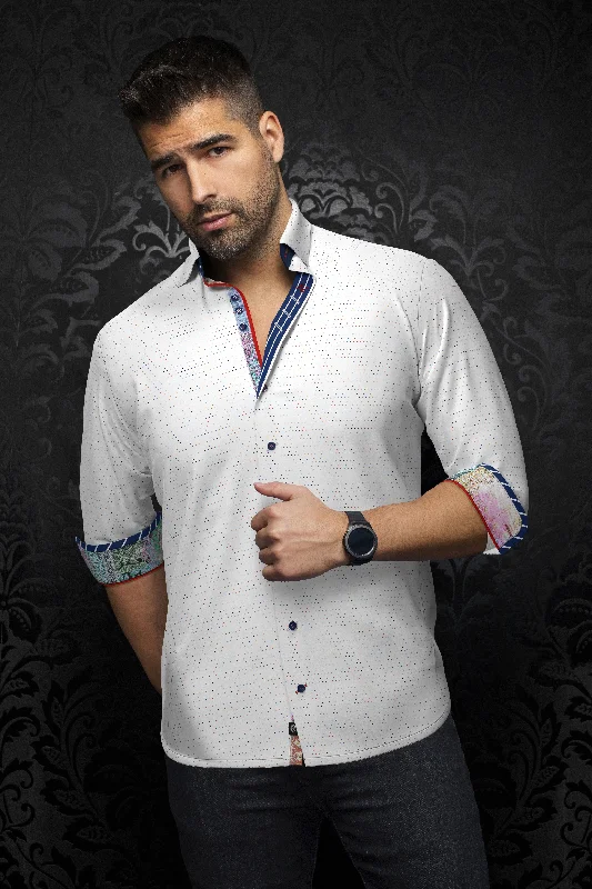 Get 25% off select men’s clothing when you shop online! Au Noir Stretch Shirt | Massarotti White Get 25% off select men’s clothing when you shop online! Au Noir Stretch Shirt | Massarotti White