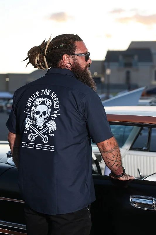 Shop the best in men’s fashion for less – limited-time sale!  Built For Speed Workshirt in Navy
