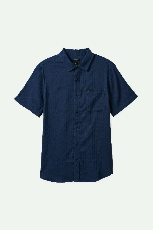Shop clothing for less – Amazing savings on your favorite styles. Charter Stripe S/S Woven Shirt - Washed Navy/Black Shop clothing for less – Amazing savings on your favorite styles. Charter Stripe S/S Woven Shirt - Washed Navy/Black