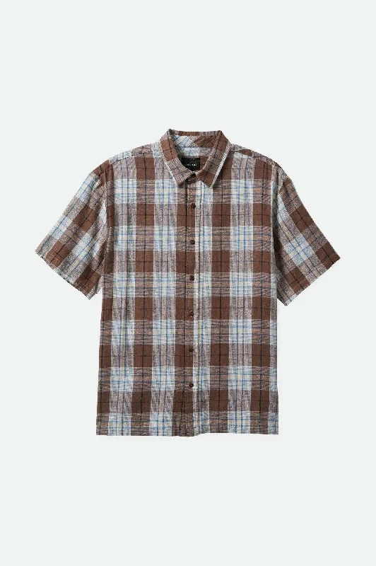 Big discounts on men’s wear – Shop now and save! Cru Linen Blend Relaxed S/S Woven Shirt - Pinecone Brown/Coronet Blue Big discounts on men’s wear – Shop now and save! Cru Linen Blend Relaxed S/S Woven Shirt - Pinecone Brown/Coronet Blue