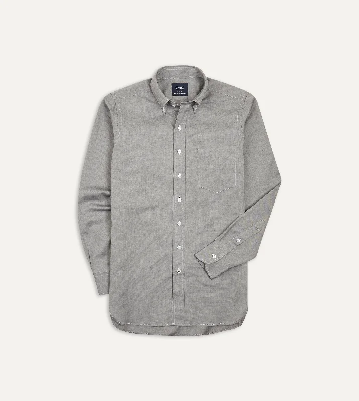 Hurry, the best clothing deals won’t last – Shop now for major savings.  Grey Pinpoint Oxford Cotton Cloth Button-Down Shirt