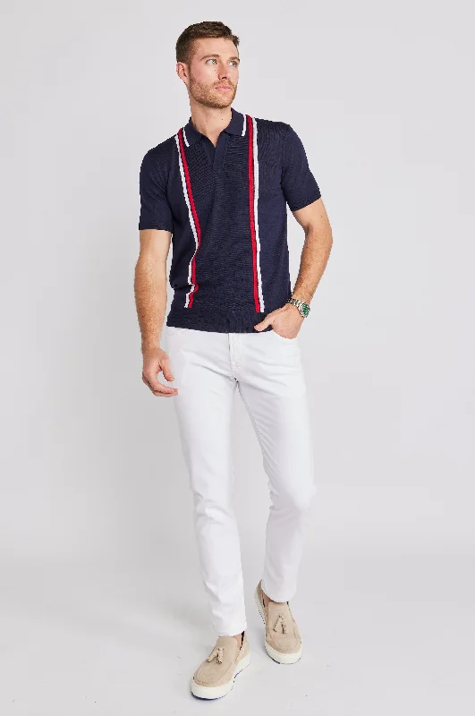 Look sharp without breaking the bank – men’s clothing sale now!  Horton GT Stripe Tailored Polo
