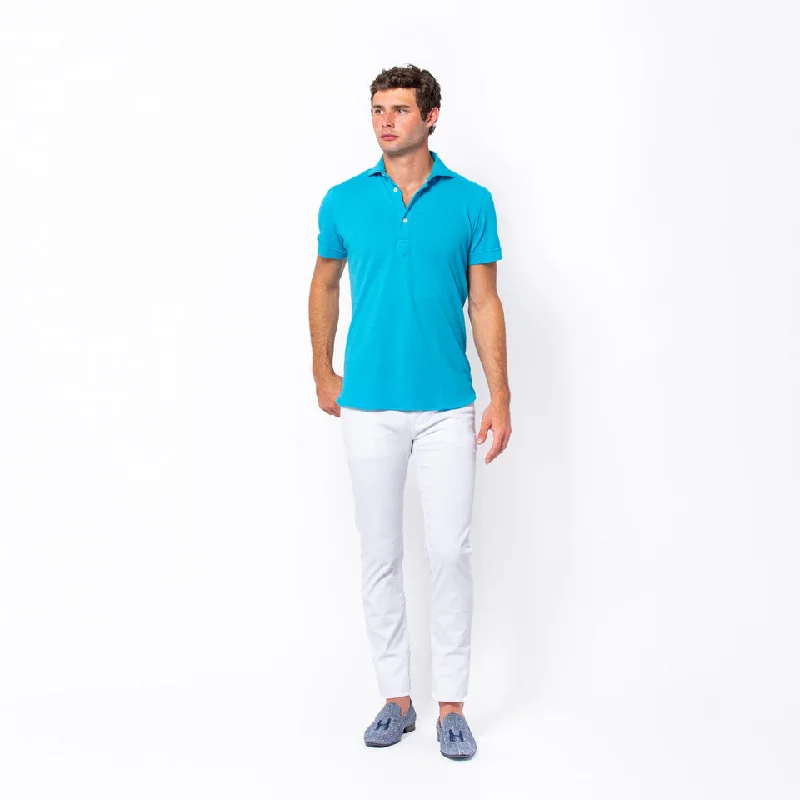 Shop now for affordable fashion – Enjoy free shipping on clothing orders.  Knit Polo in Aqua