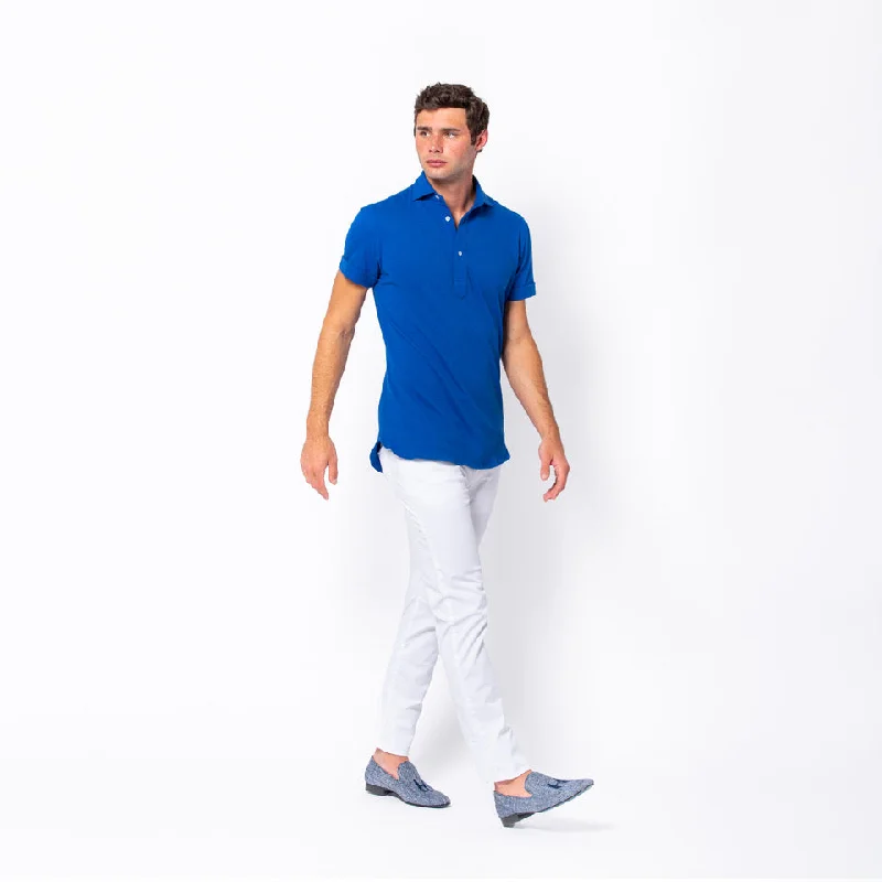 Exclusive discounts on all types of clothing – Shop now!  Knit Polo in Cobalt