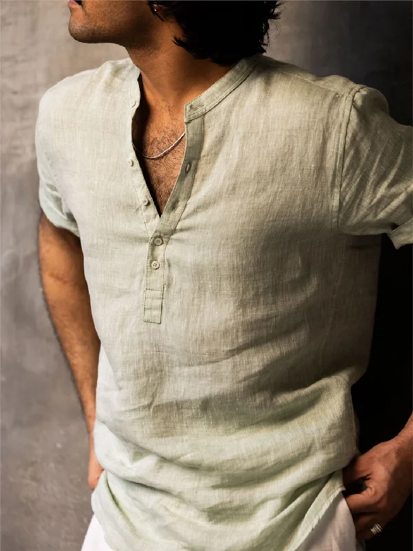 Massive discounts on all clothing items – Shop now for the best prices.  Men's Pista 100% Linen Slim Fit Shirt