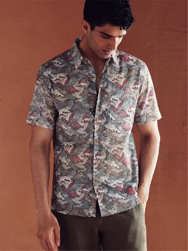 Shop clothing for less – Amazing savings on your favorite styles.  Men’s Cotton Hand Block Printed Regular Fit Grey Shirt