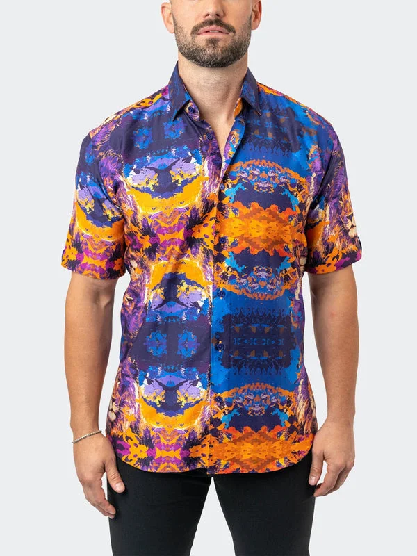 Special offer: Save on everyday clothing essentials – Shop now!  Maceoo Stretch Short-Sleeve Shirt | Galileo EarthLion 94 Multi