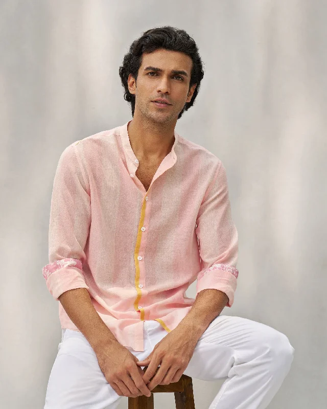 Save on men’s formal wear – perfect for your next event!  Neil Shirt - Pink