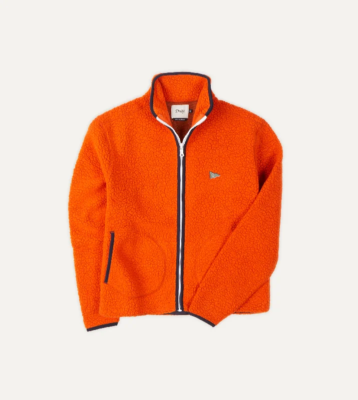 Shop the ultimate men’s clothing sale – incredible prices on your favorite styles.  Orange Boucle Wool Zip Fleece Jacket