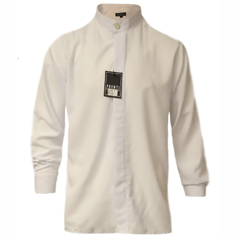 Shop the latest fashion trends with huge savings on all clothing.  PRONTI BANDED COLLAR SHIRT/S248