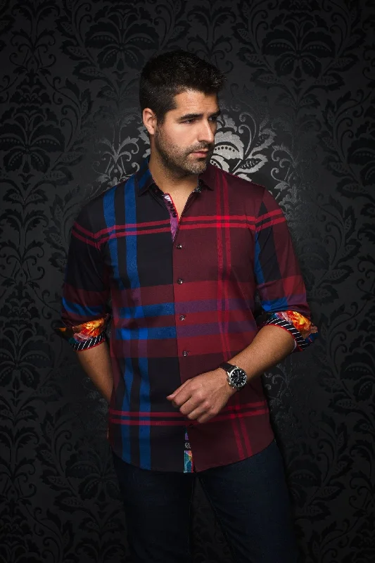 Best deals  fashion – Don’t miss the latest clothing discounts.  AU NOIR | Long Sleeve Shirt | Verdi Burgundy