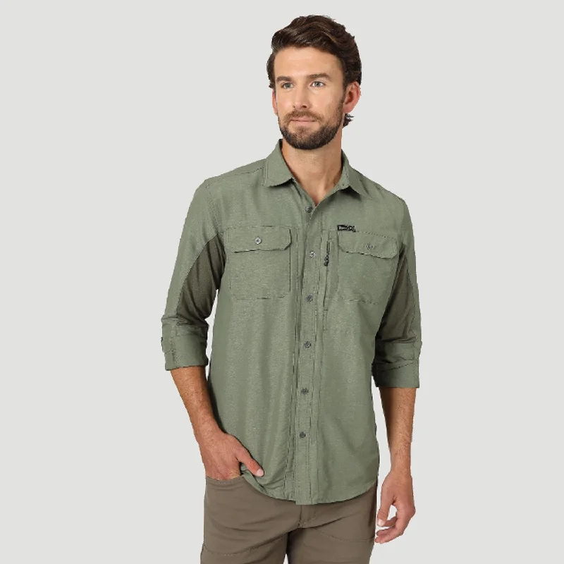 Huge savings on popular clothing styles –  Wrangler ATG Men's Button-Down Long Sleeve Work Shirt