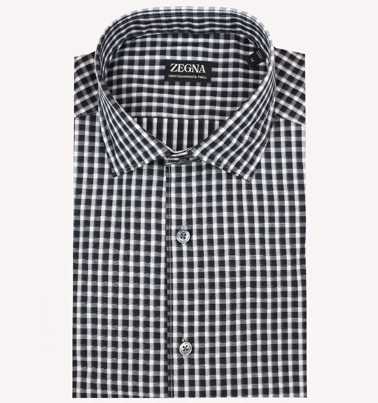 Shop men’s fashion at discount prices and save up to 70%! Zegna Check Sport Shirt in Black White Shop men’s fashion at discount prices and save up to 70%! Zegna Check Sport Shirt in Black White