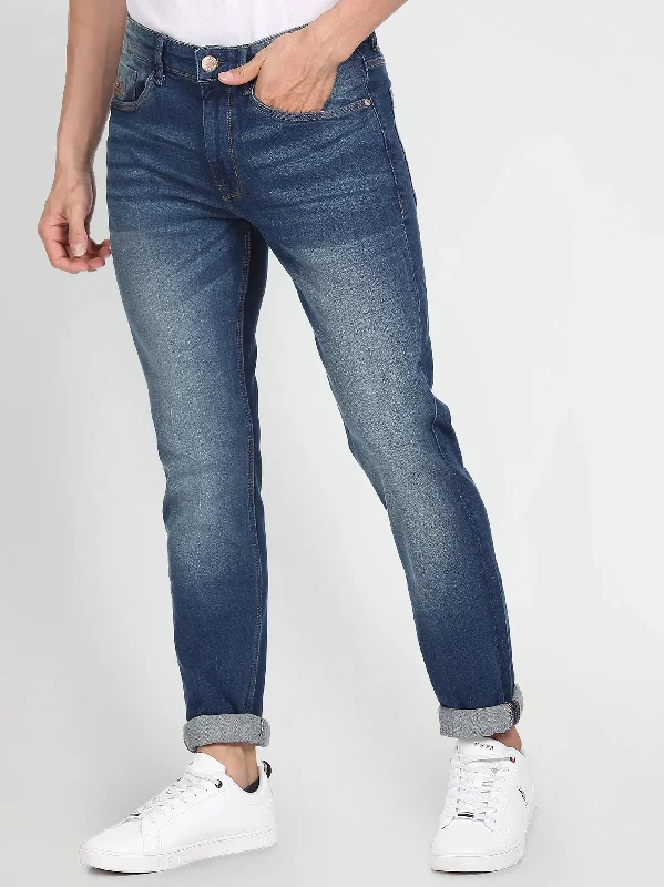 Exclusive deals on men’s fashion – Shop now and save big!  Men's Washed Jeans,Blue