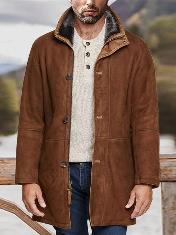 Shop stylish clothing for less – Great deals this week only.  Mid-Length Loose Zipper Men Winter Coat