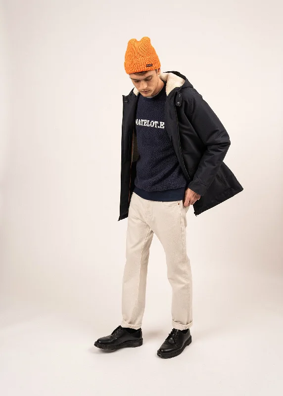 Shop online now for exclusive savings on men’s  clothing.  St Gaetan waterproof parka - sherpa lining, down padding (AMIRAL)