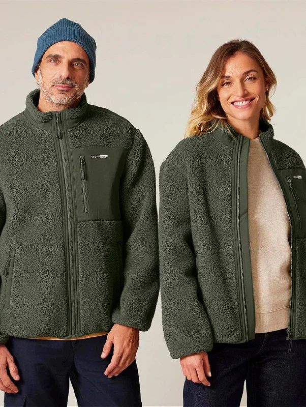 Shop exclusive offers on men’sapparel   Vegan Unisex Brooker Sherpa Jacket | Multiple Colours