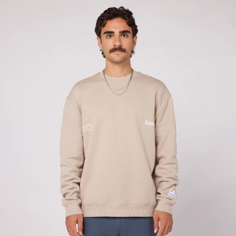 Shop now and enjoy massive savings on stylish clothing for all seasons.  Cotton Fleece Community Crewneck - Unisex, Stone